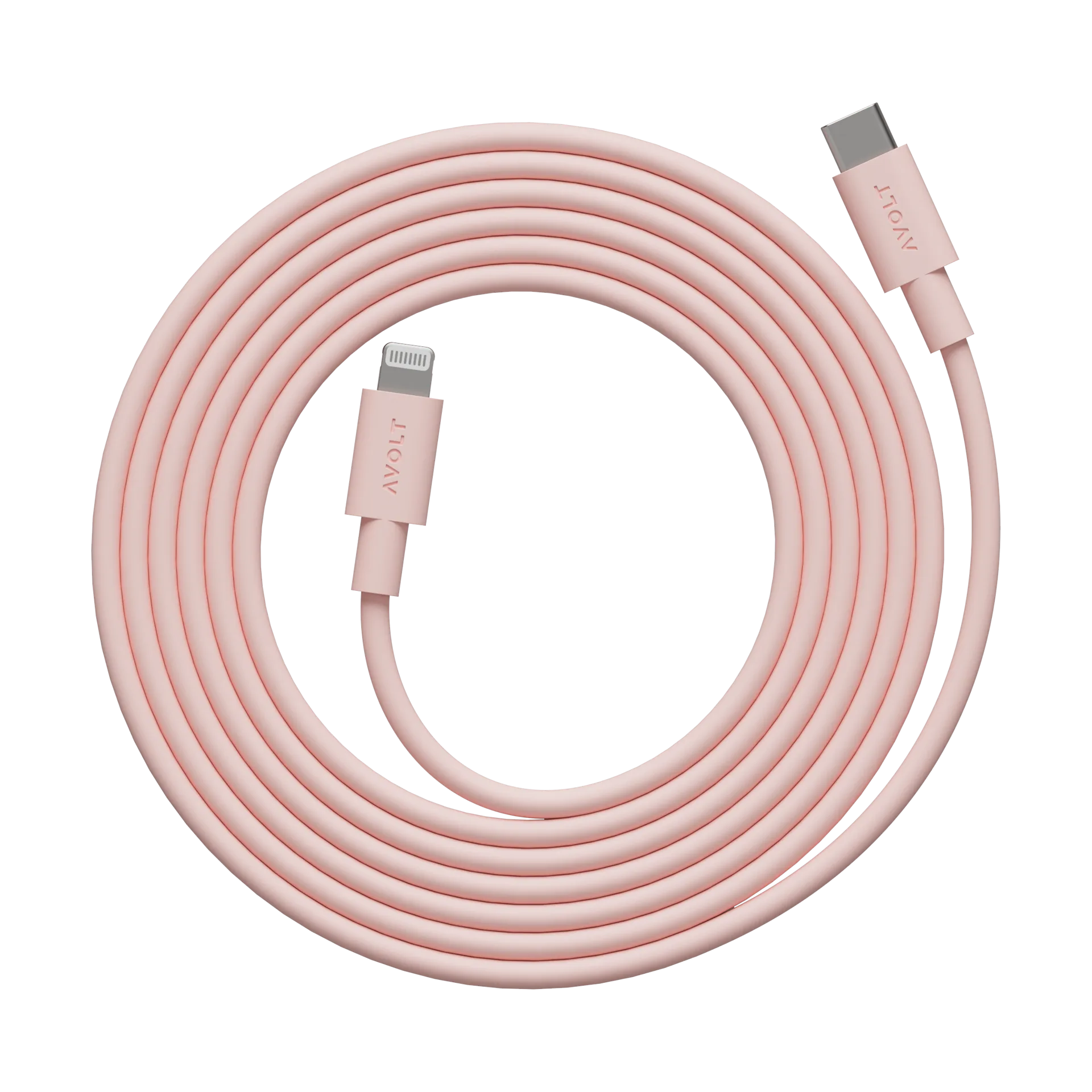 Cable 1 USB C转Lightning 充电线2m, 新粉色 Avolt