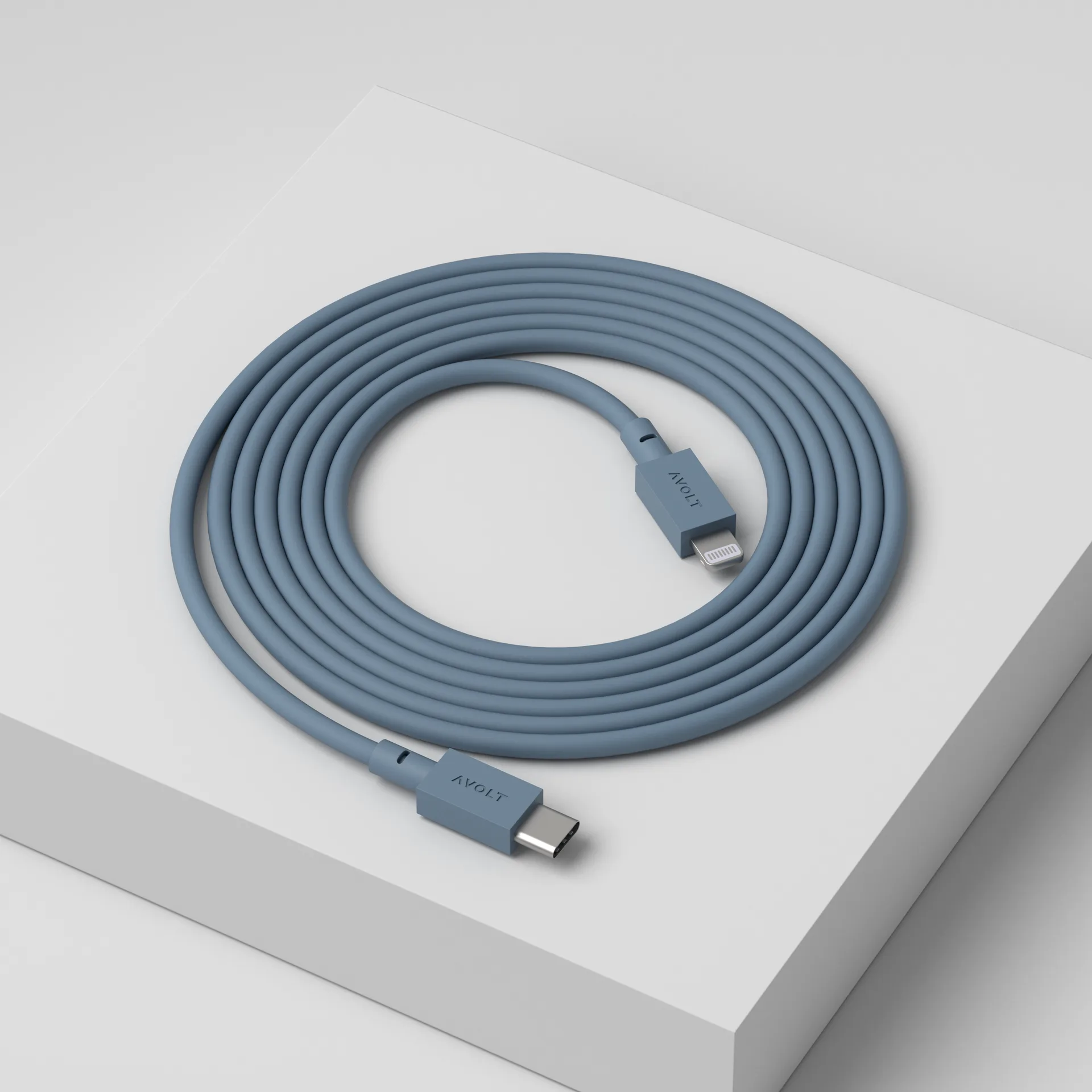 Cable 1 USB C转Lightning 充电线2m, 鲨鱼蓝 Avolt