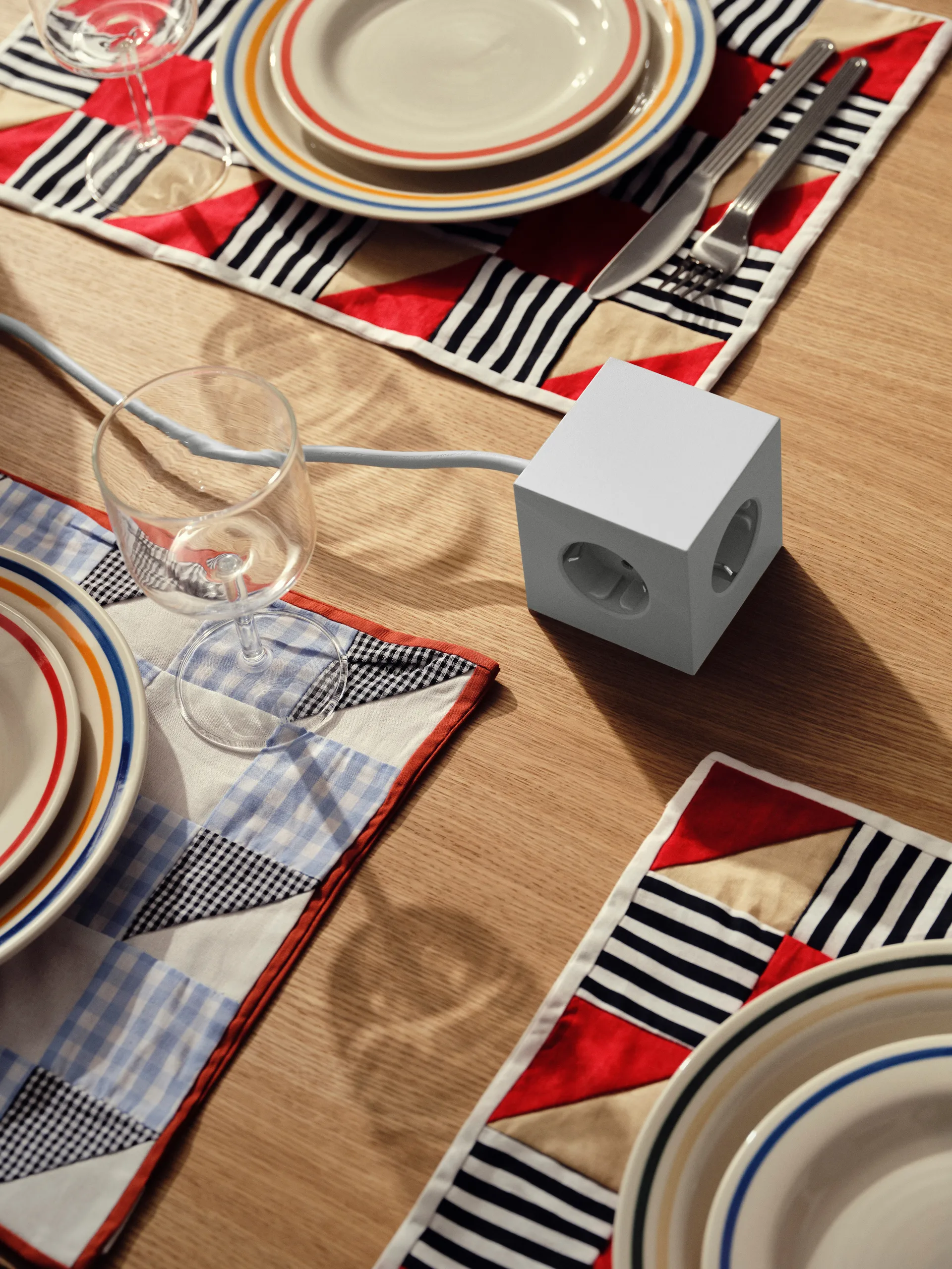 Square 1 power strip USB-C 30W 3 m, Gotland 灰色 Avolt