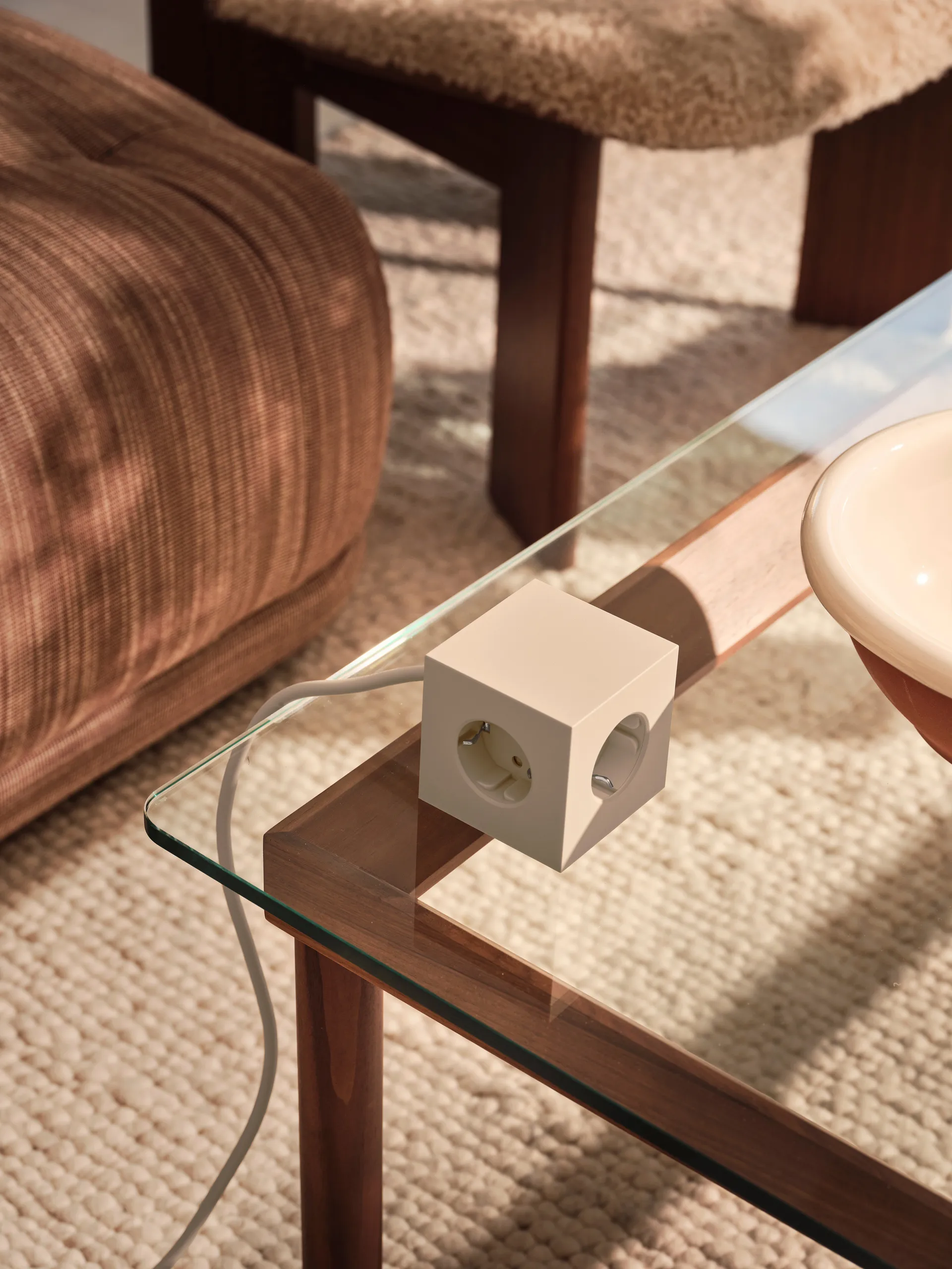 Square 1 power strip USB-C 30W 3 m, Nomad 沙色 Avolt