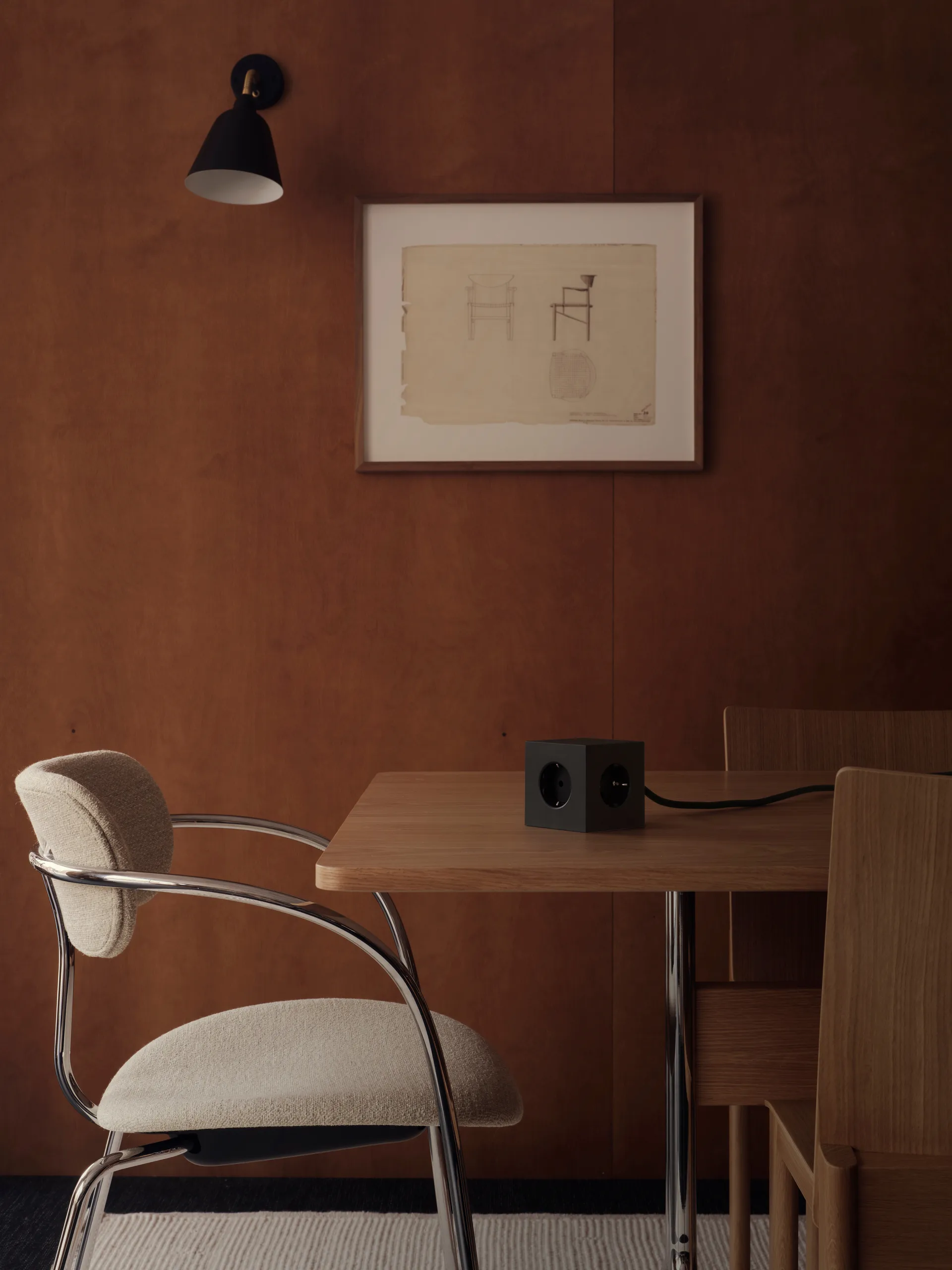 Square 1 power strip USB-C 30W 3 m, Stockholm 黑色 Avolt