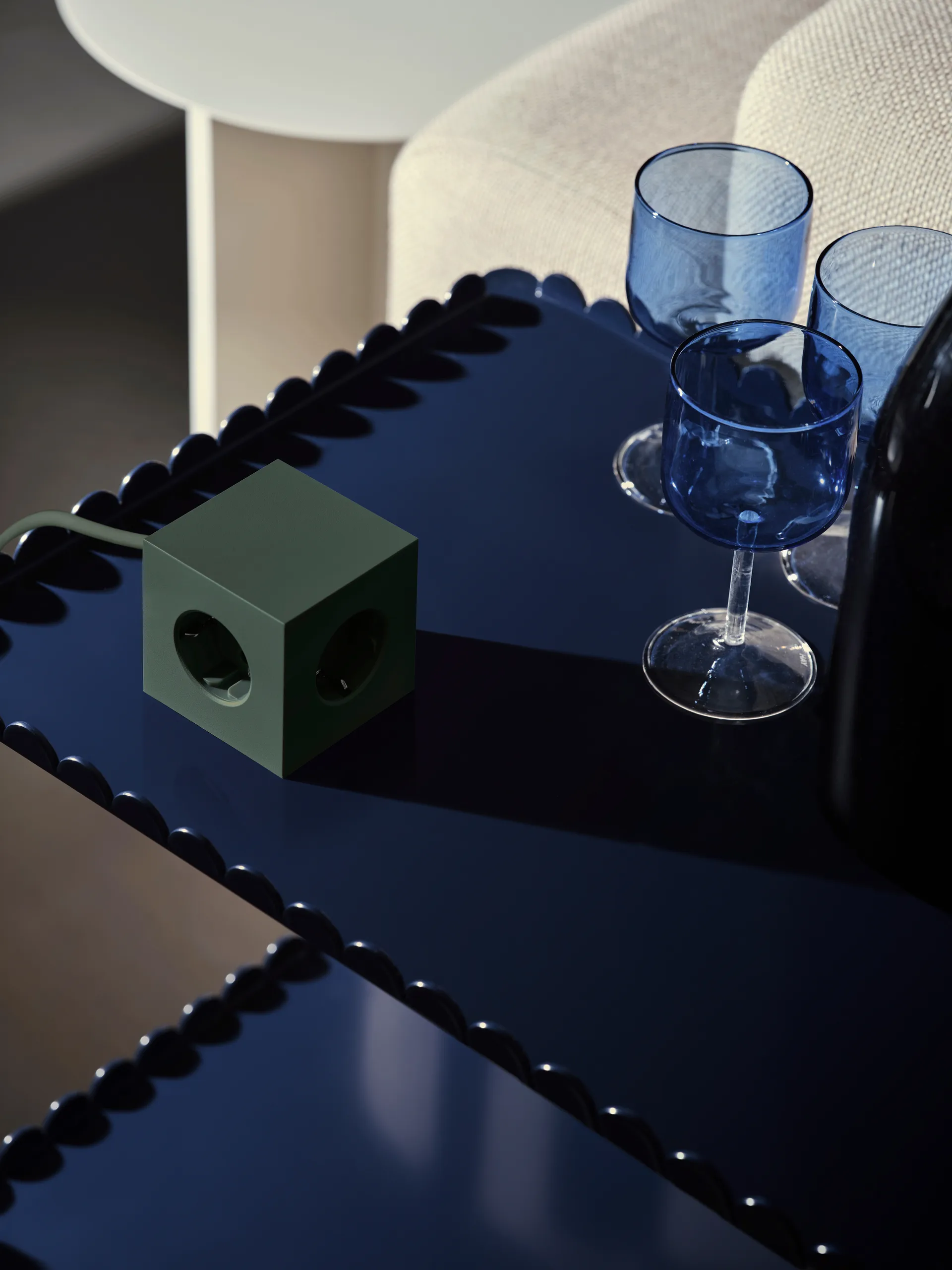 Square 1 power strip USB-C 30W 3 m, 自然木色 绿色 Avolt