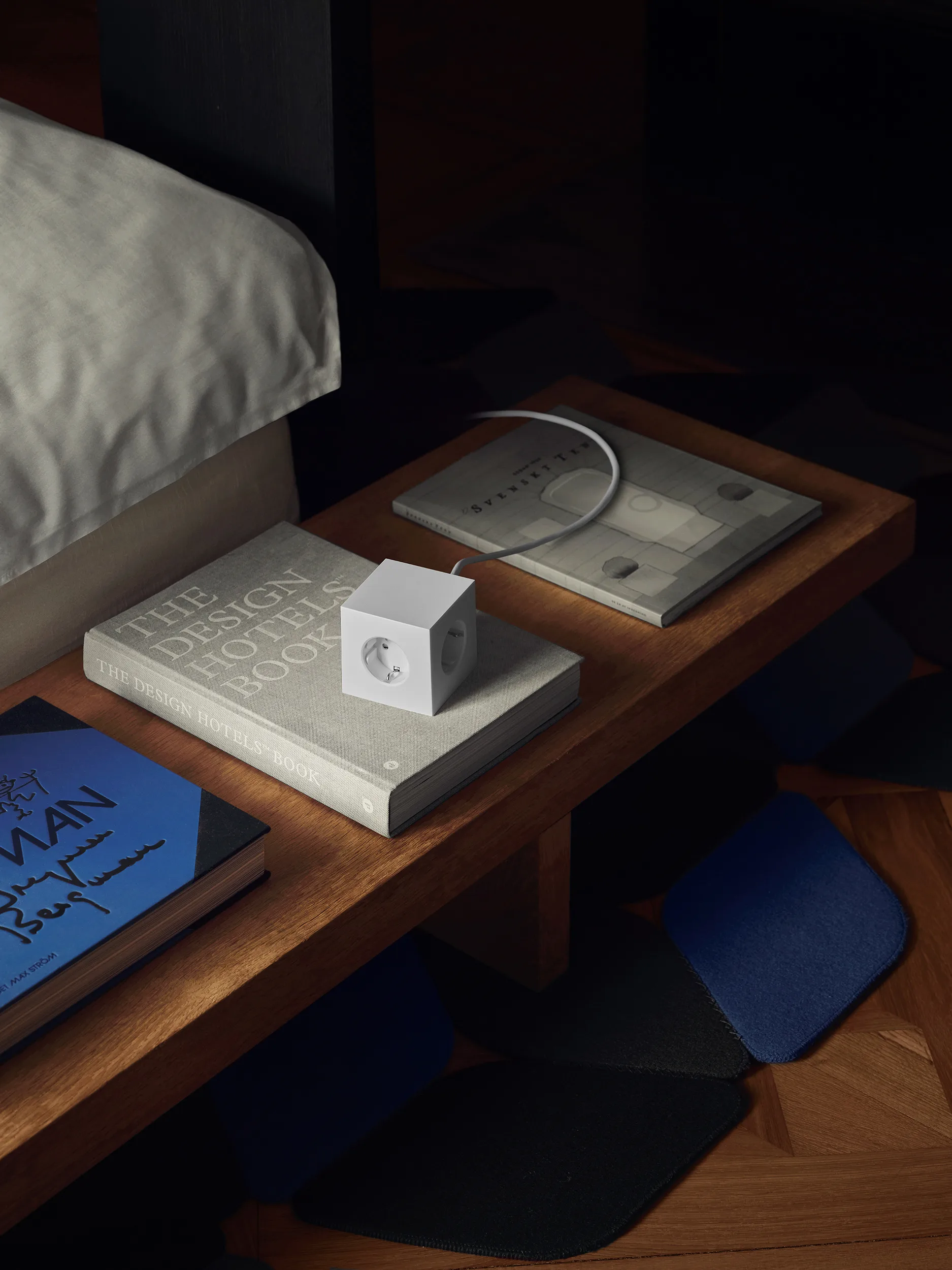 Square 1 socket USB-C 30W 1.8 m, 白色 Martinelli Luce edition Avolt