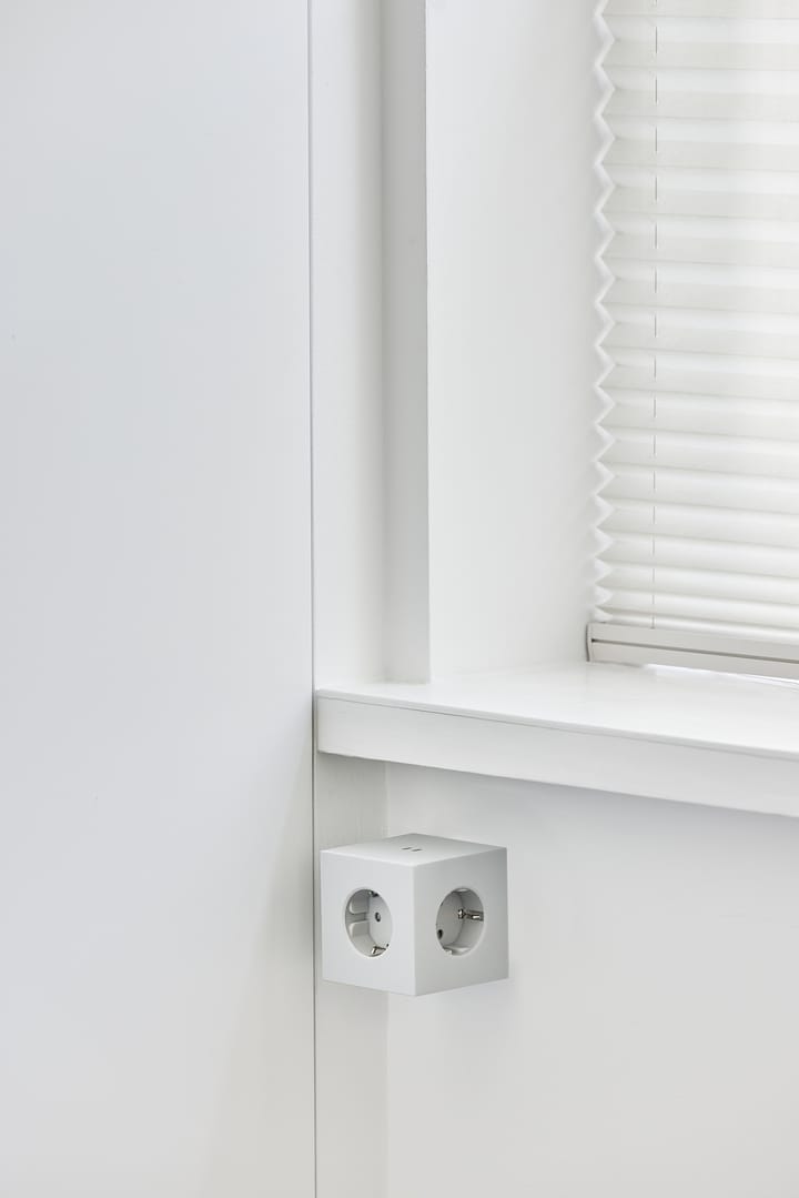 Square 1 socket USB-C 30W 1.8 m, 白色 Martinelli Luce edition Avolt