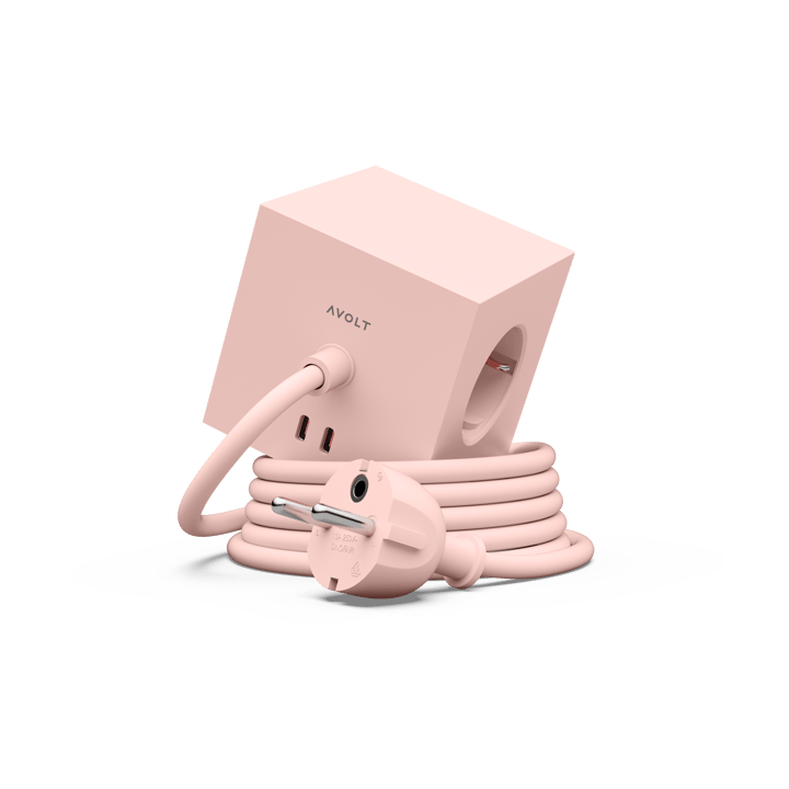 Square 1 socket USB-C 30W 1.8 m - New 粉色 - Avolt