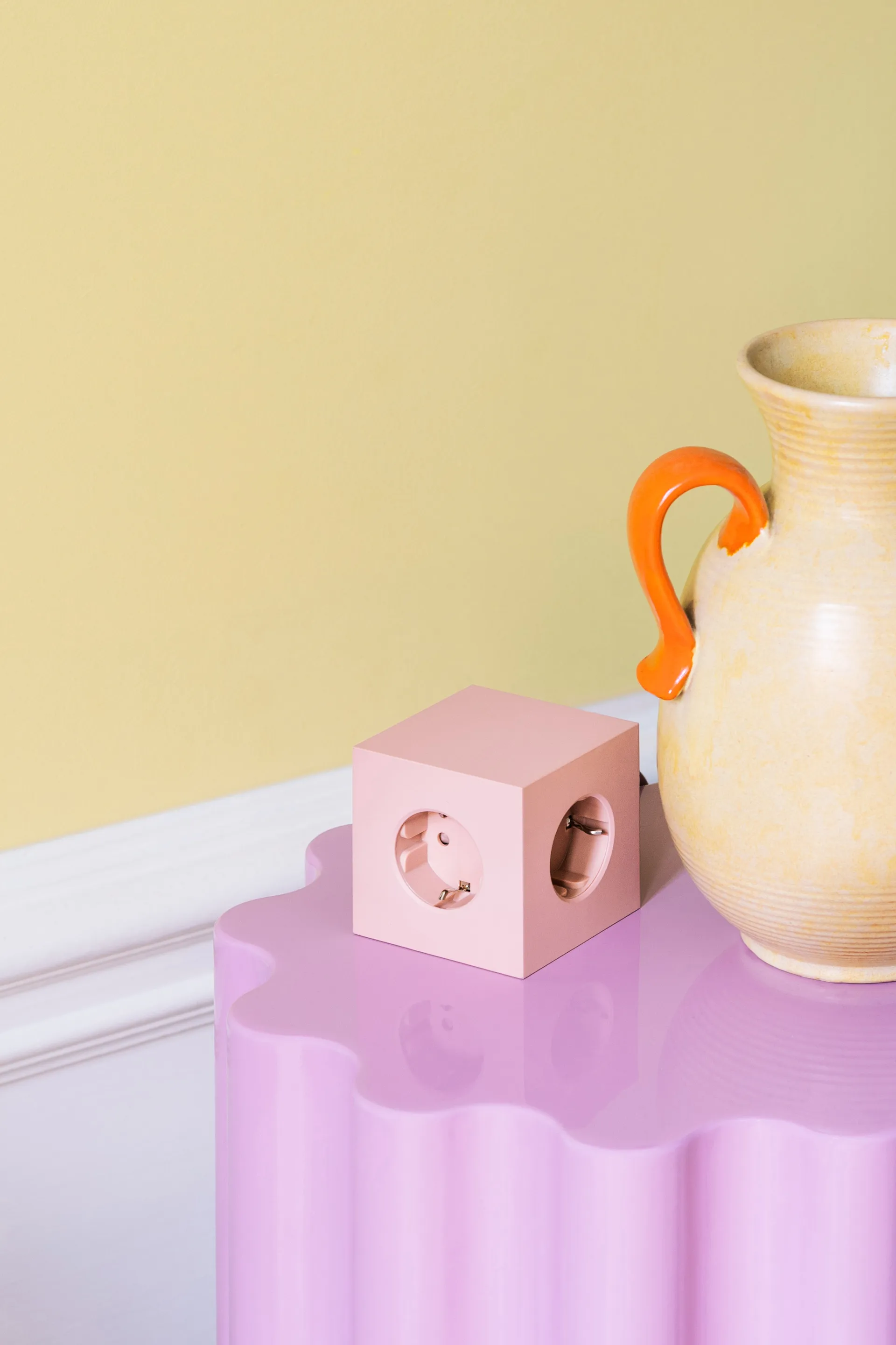 Square 1 socket USB-C 30W 1.8 m, New 粉色 Avolt