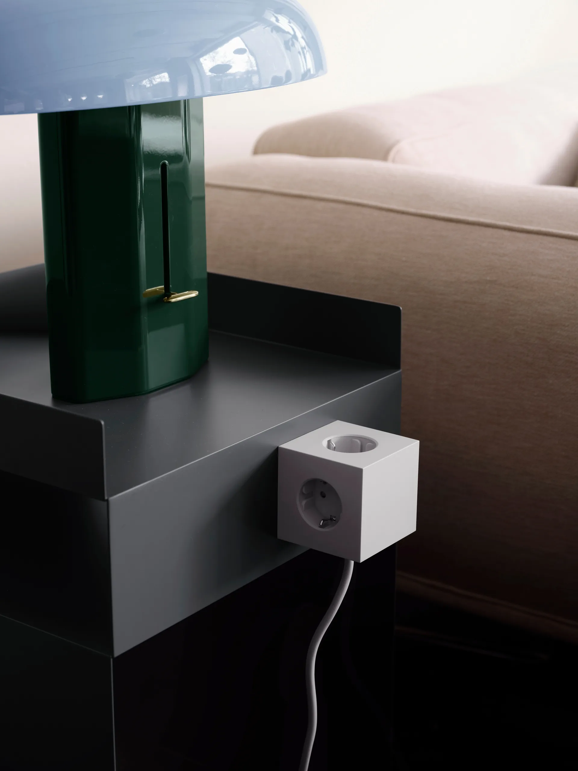 Square 1 插排 USB-C 30W 3m, 哥特兰灰 Avolt