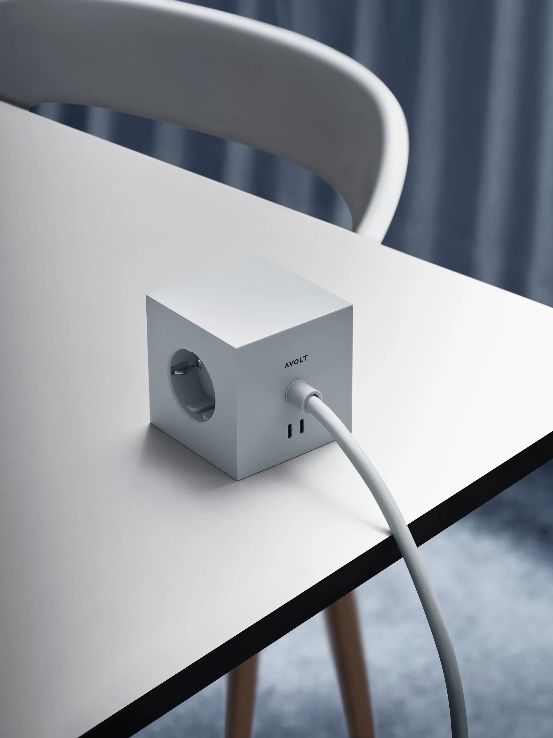 Square 1 插排 USB-C 30W 3m, 哥特兰灰 Avolt