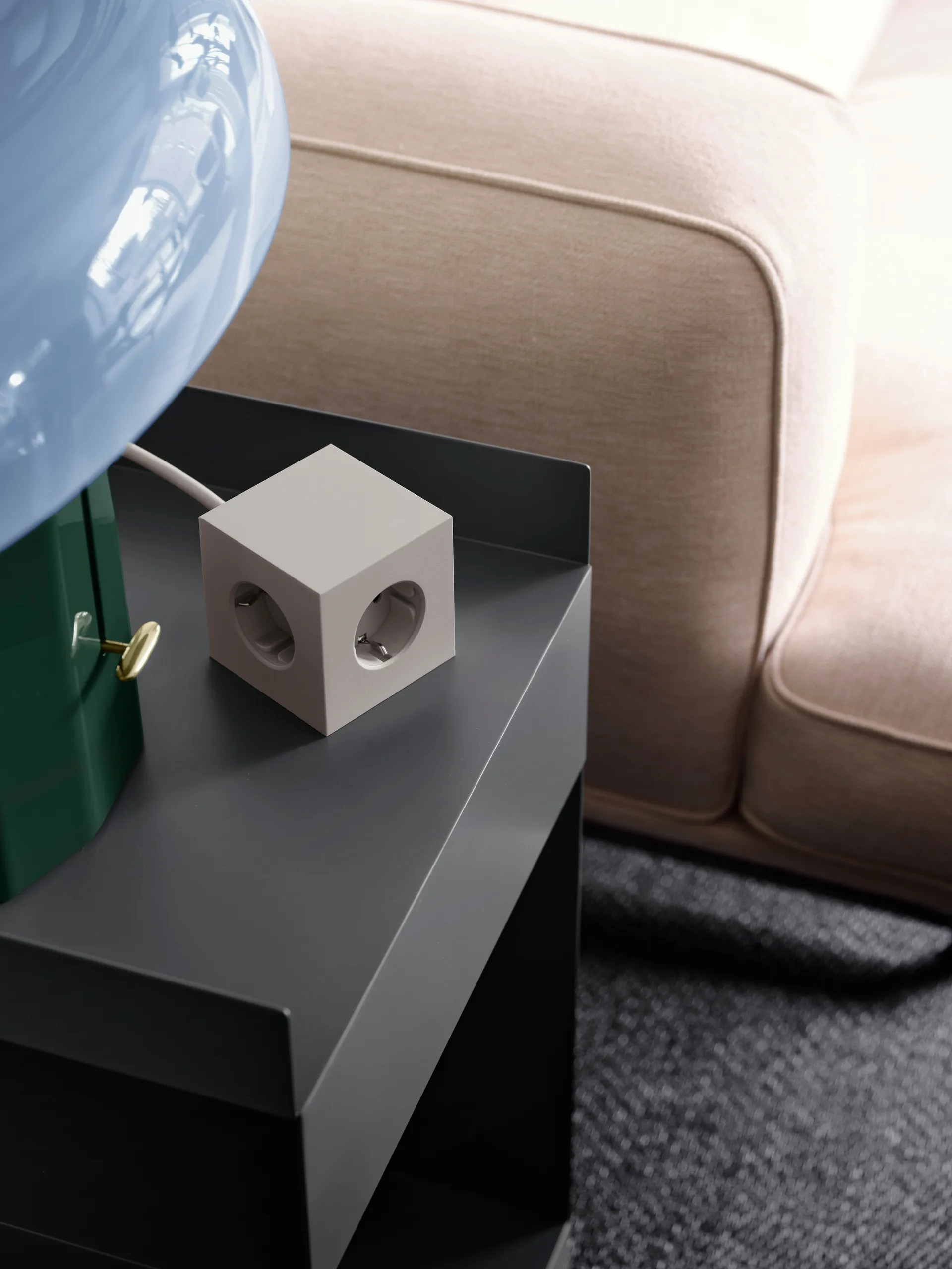 Square 1 插排 USB-C 30W 3m, 游牧沙色 Avolt