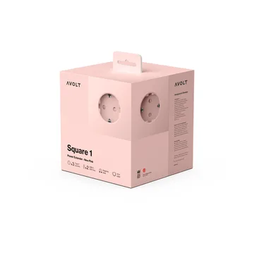 Square 1带30W USB-C插座1.8m - 新粉色 - Avolt