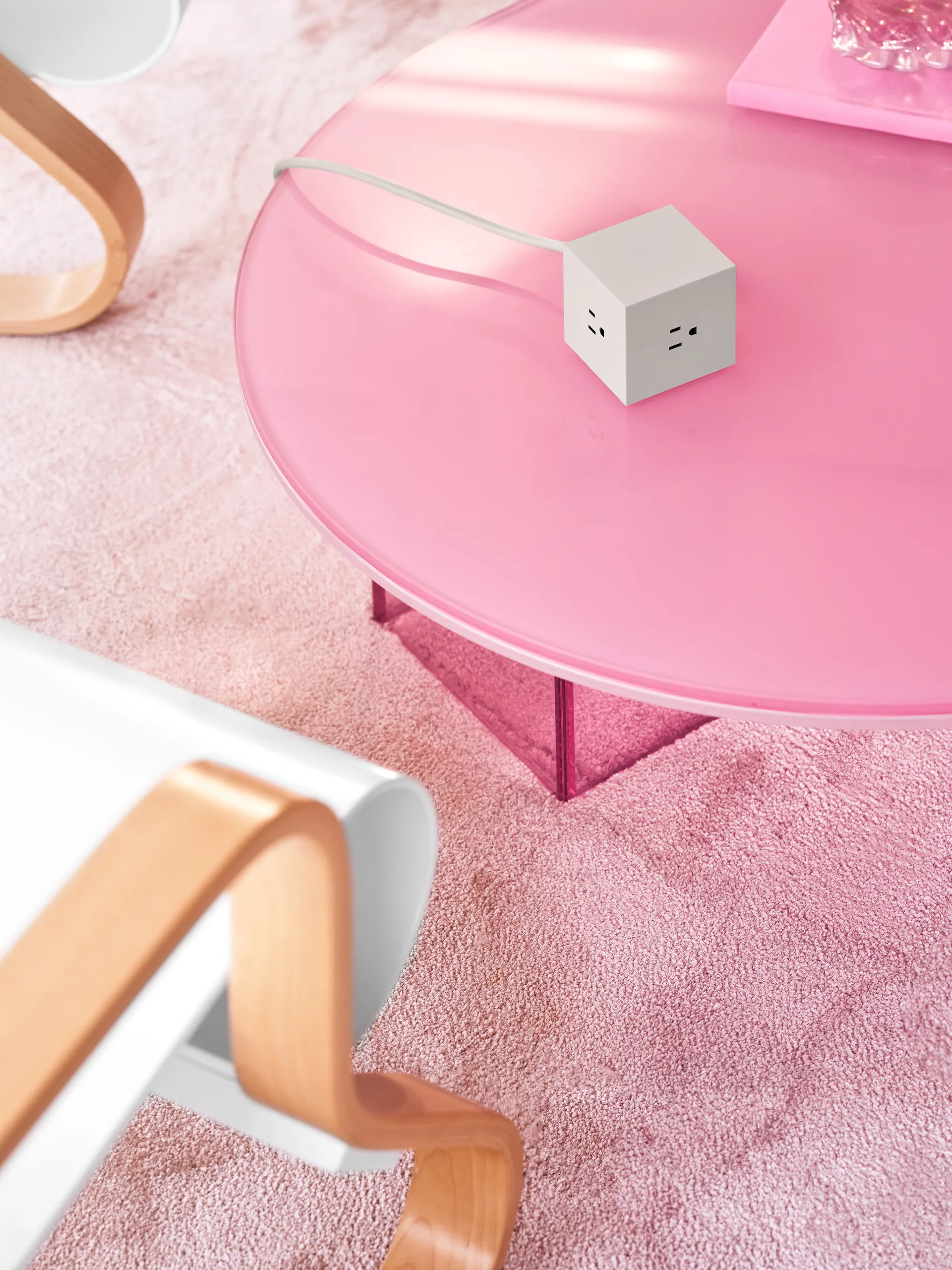 Square 1英规USB-C快充电源插座30W1.8米, 哥特兰灰色 Avolt