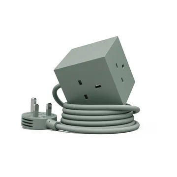 Square 1英规USB-C快充电源插座30W1.8米 - 橡木绿色 - Avolt