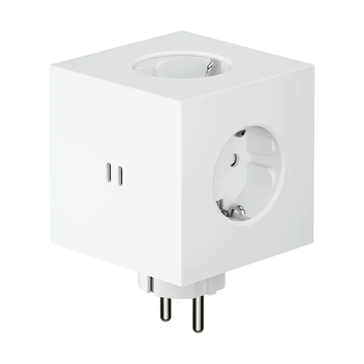 Square 2 outlet - Martinelli Luce Opal White - Avolt