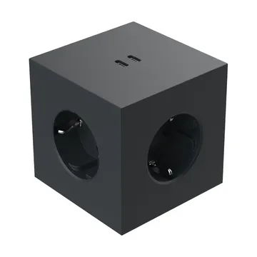 Square 2插座 - 斯德哥尔摩黑色 - Avolt