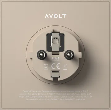 Square 2插座 - 米色 - Avolt