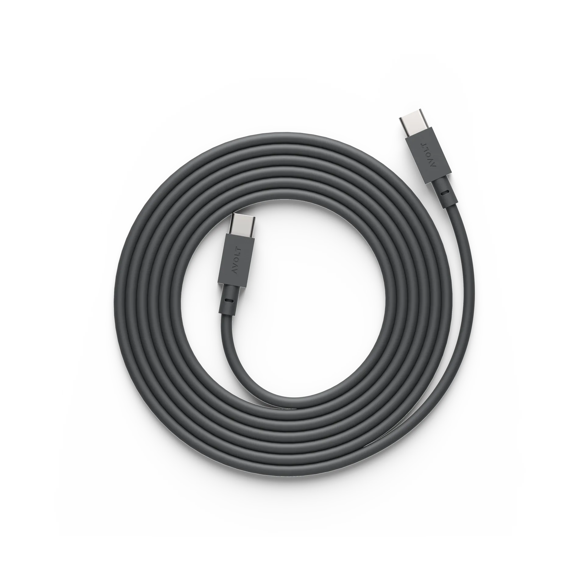USB-C转USB-C充电数据线2m, 斯德哥尔摩黑 Avolt