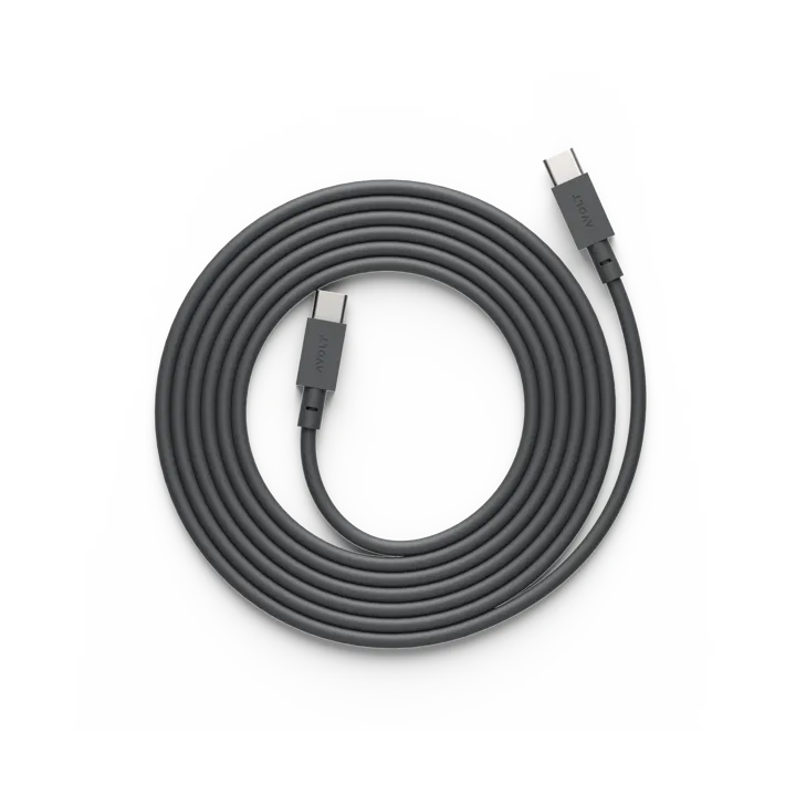 USB-C转USB-C充电数据线2m - 斯德哥尔摩黑 - Avolt