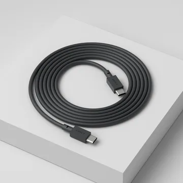 USB-C转USB-C充电数据线2m - 斯德哥尔摩黑 - Avolt