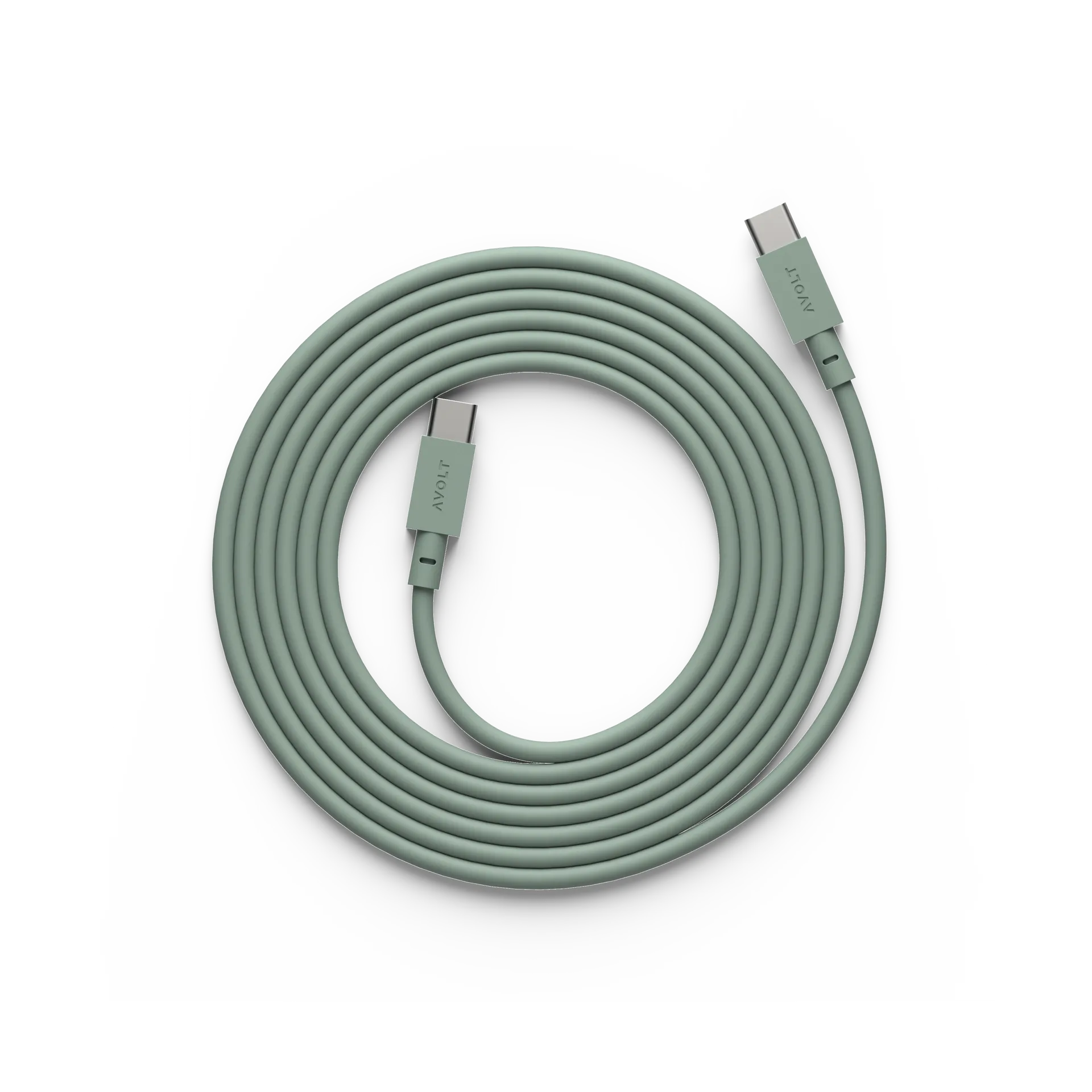 USB-C转USB-C充电数据线2m, 橡树绿 Avolt