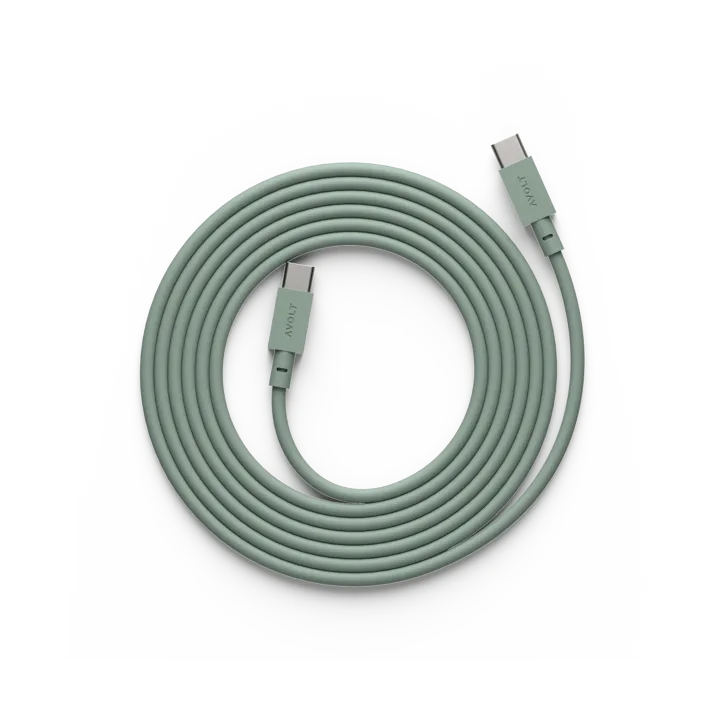 USB-C转USB-C充电数据线2m - 橡树绿 - Avolt