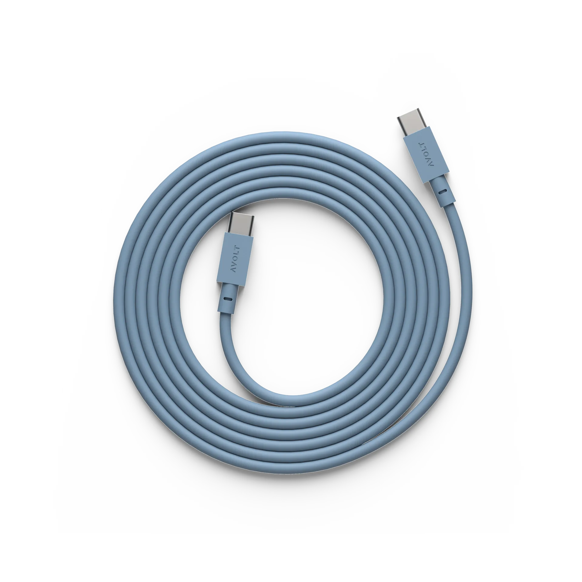 USB-C转USB-C充电数据线2m, 鲨鱼蓝 Avolt
