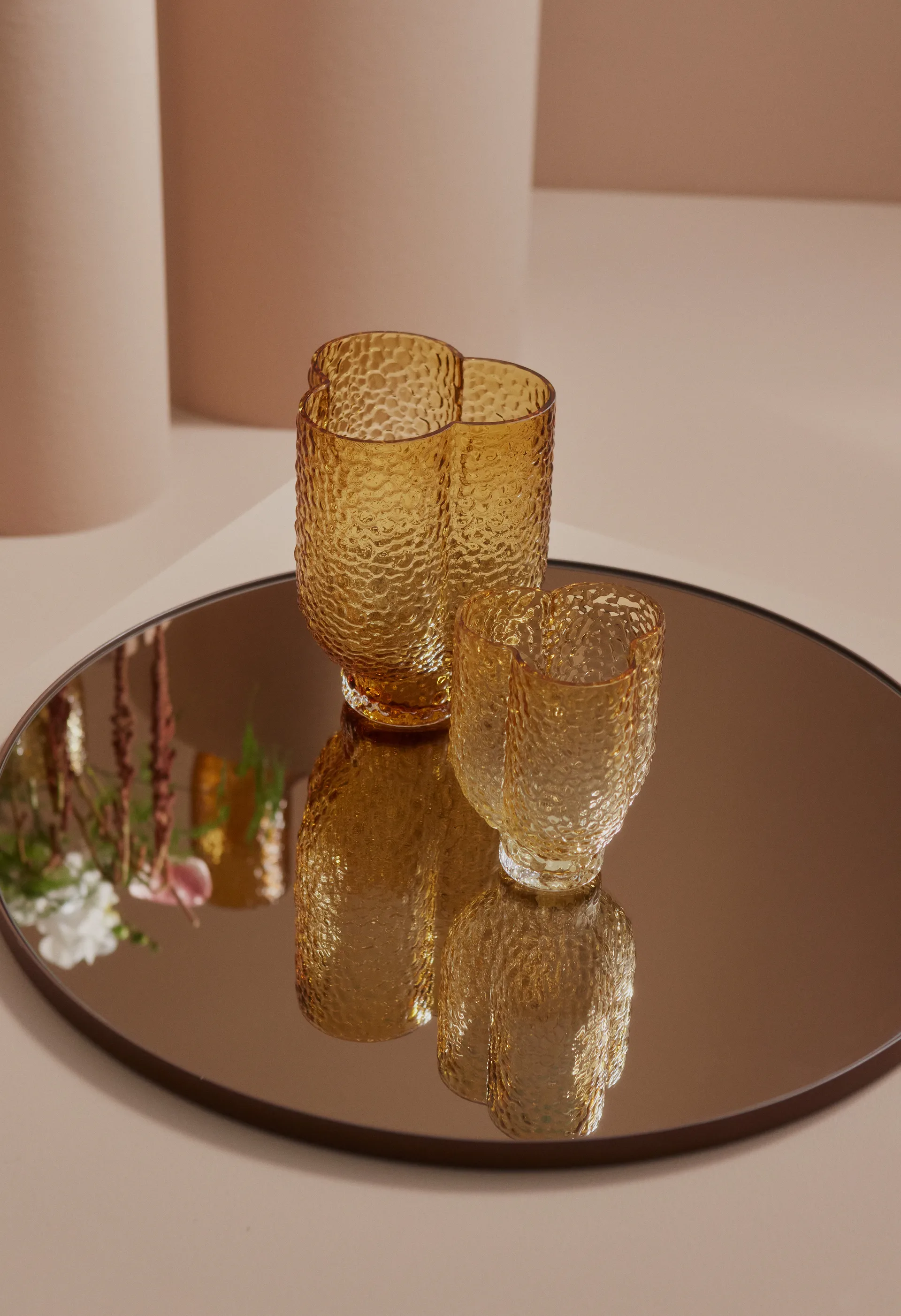 Circum mirror Ø50 cm, 棕色 AYTM