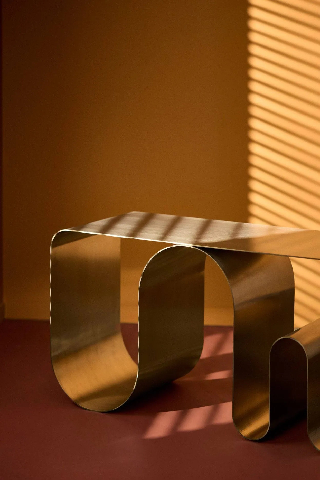 Curva 实木长凳, 银色，100cm AYTM