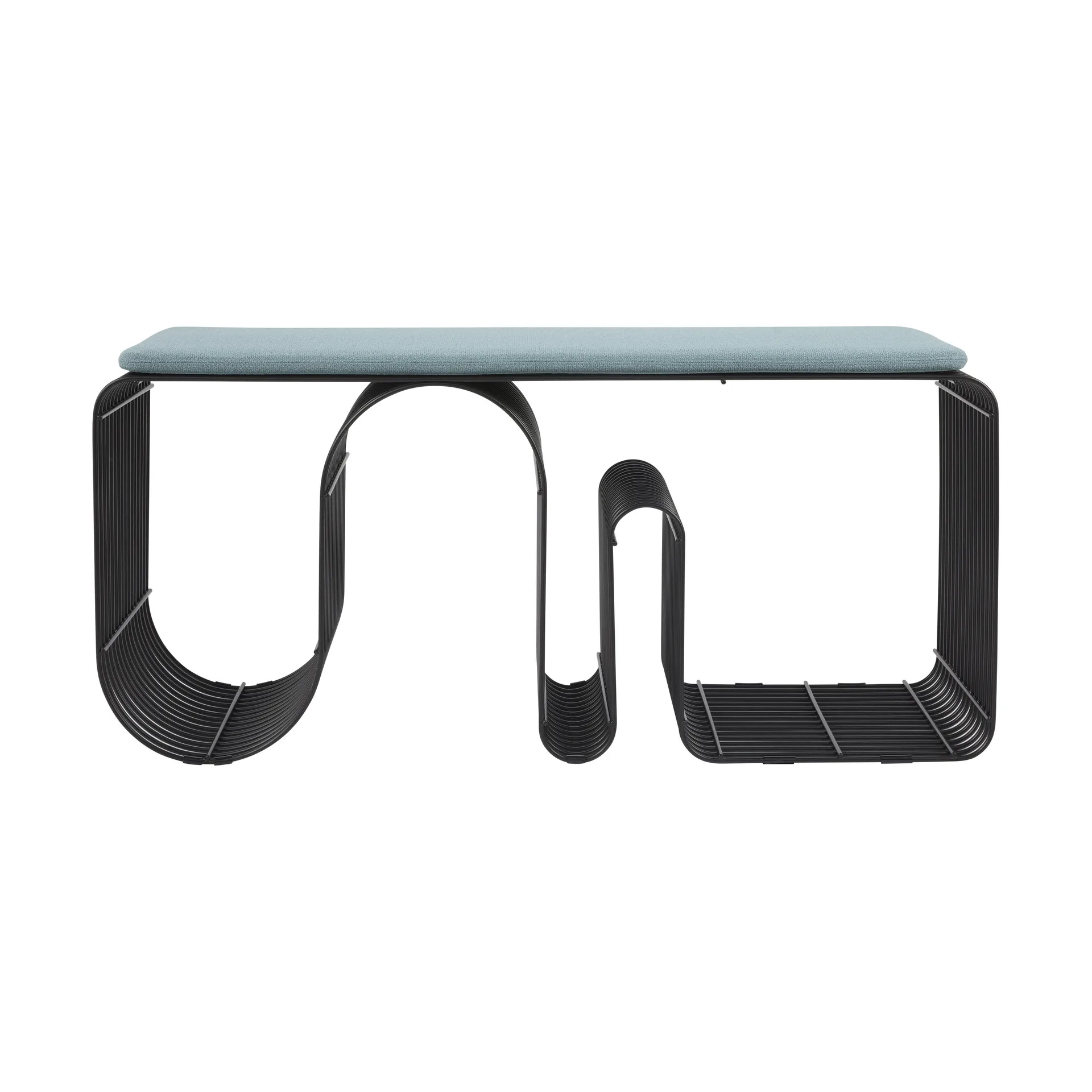 Curva 长凳座垫 32x95.5cm, 灰蓝色 AYTM
