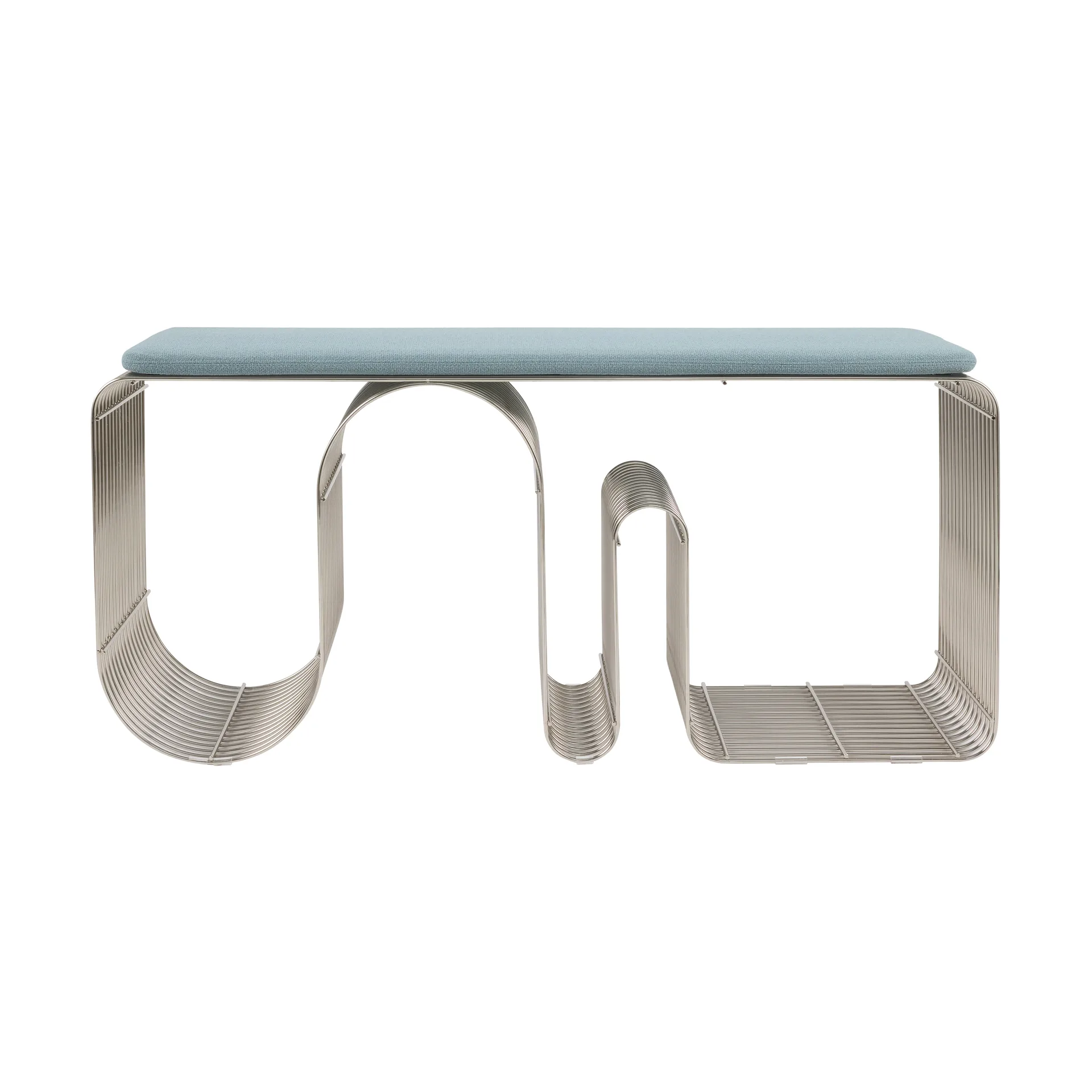 Curva 长凳座垫 32x95.5cm, 灰蓝色 AYTM