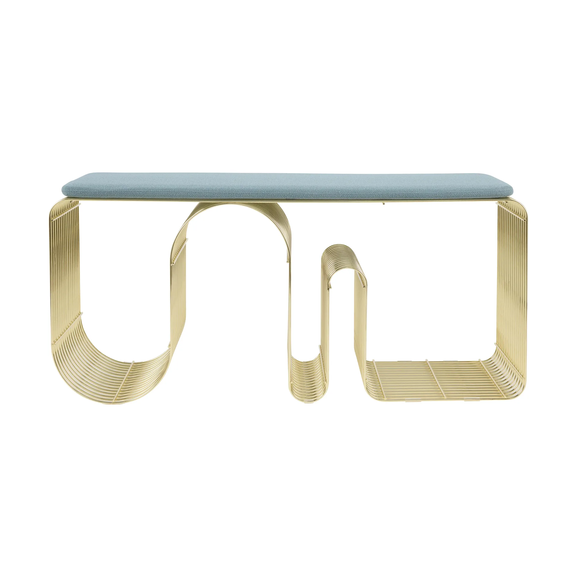 Curva 长凳座垫 32x95.5cm, 灰蓝色 AYTM