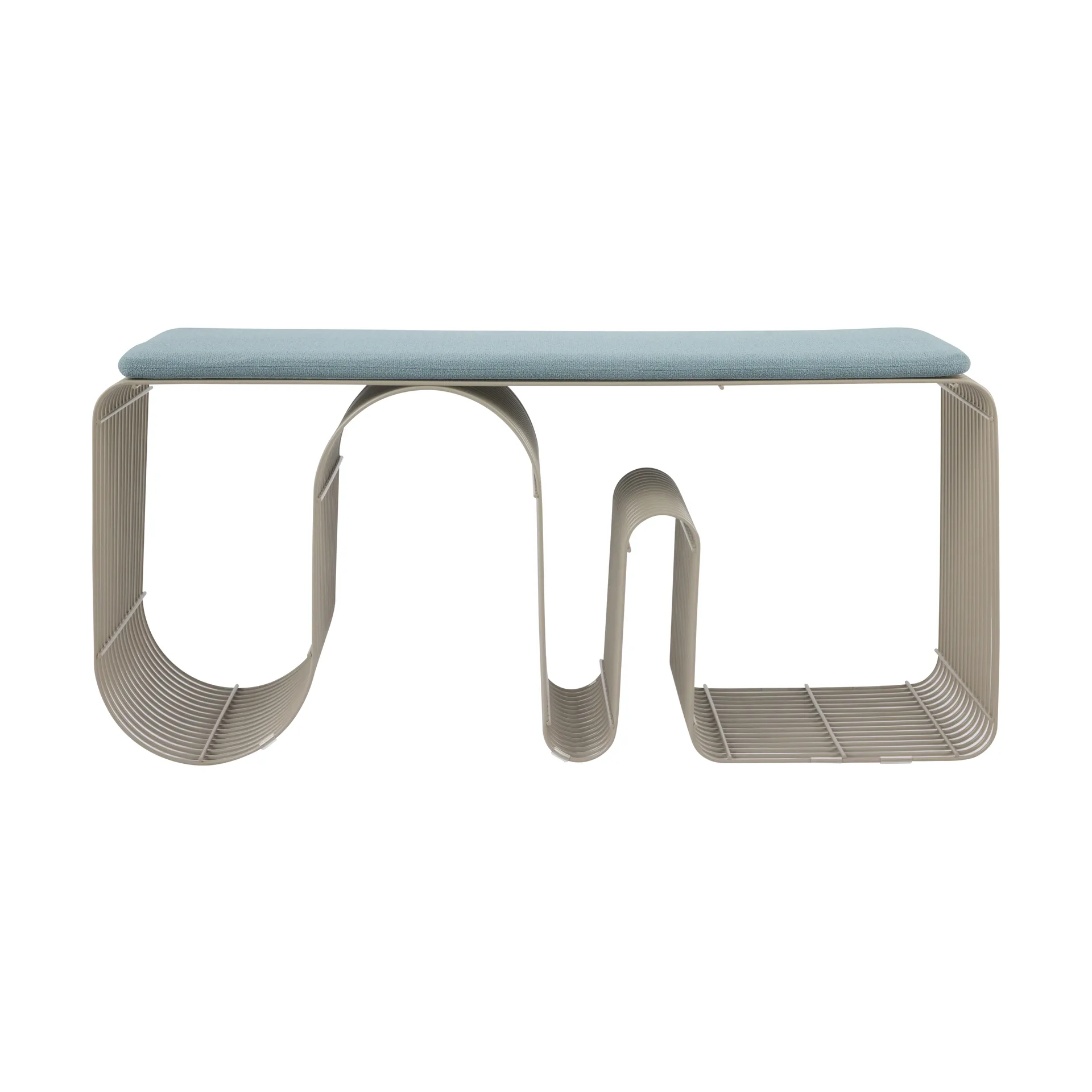 Curva 长凳座垫 32x95.5cm, 灰蓝色 AYTM