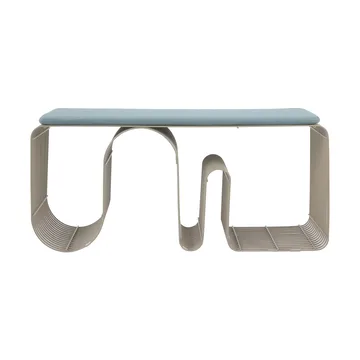 Curva 长凳座垫 32x95.5cm - 灰蓝色 - AYTM