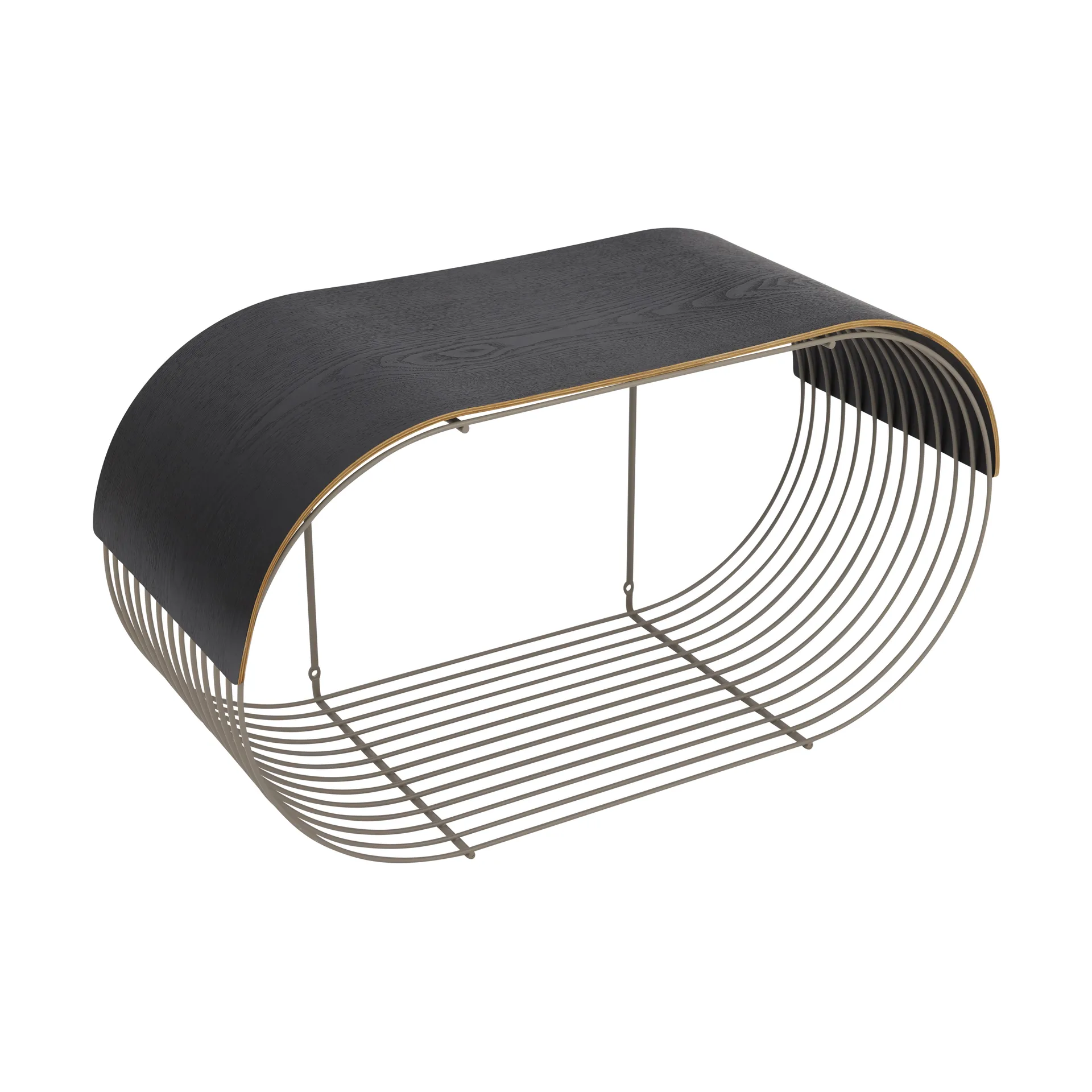 Curva 墙面置物架顶面板 62.2cm, 黑色 AYTM