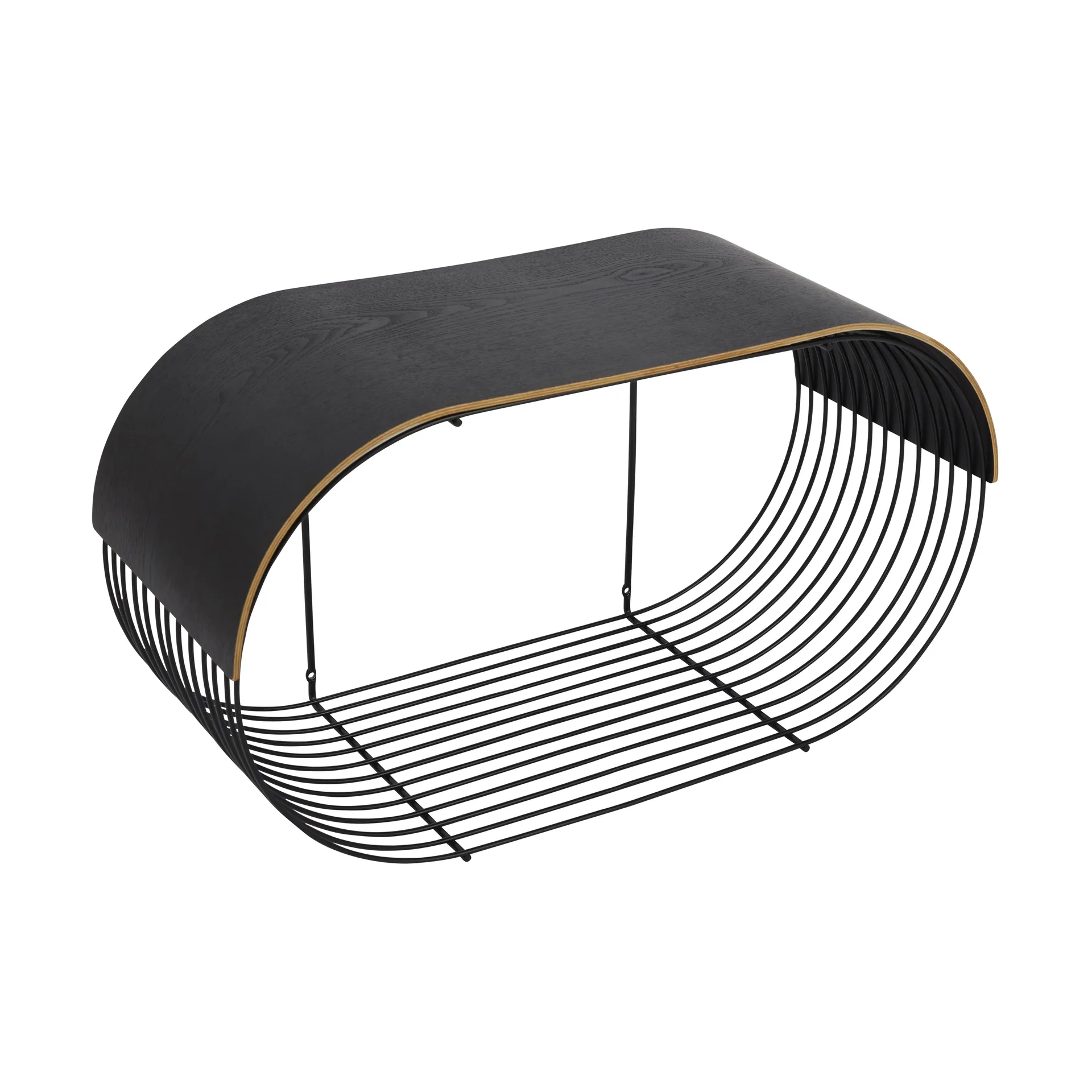 Curva 墙面置物架顶面板 62.2cm, 黑色 AYTM