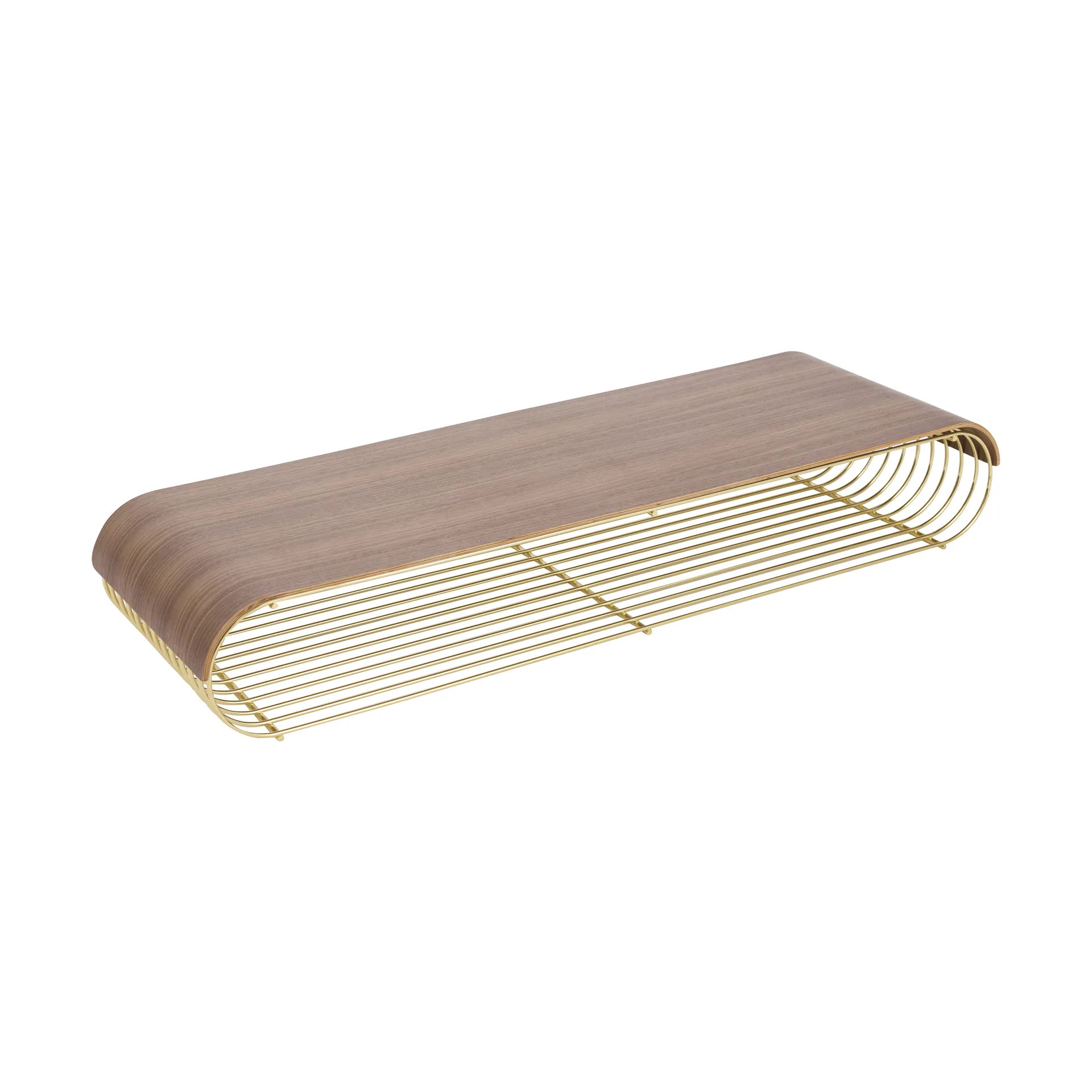 Curva 置物架顶面板 80.4cm, 胡桃木 AYTM