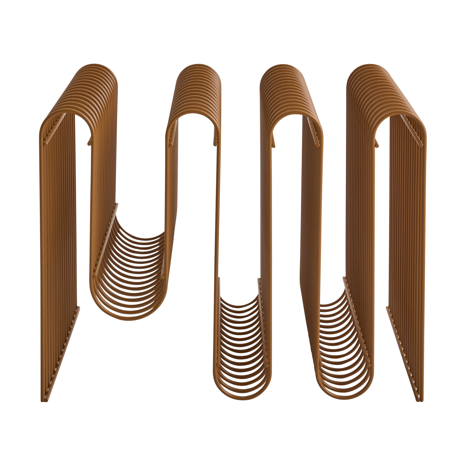 Curva newspaper stand, Amber AYTM