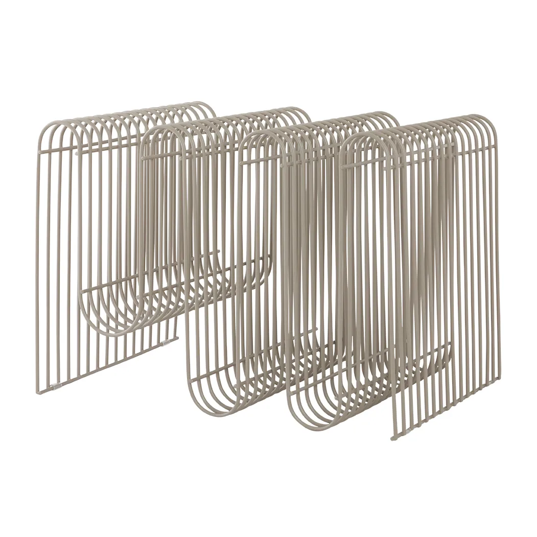 Curva newspaper stand, 灰褐色（Taupe） AYTM