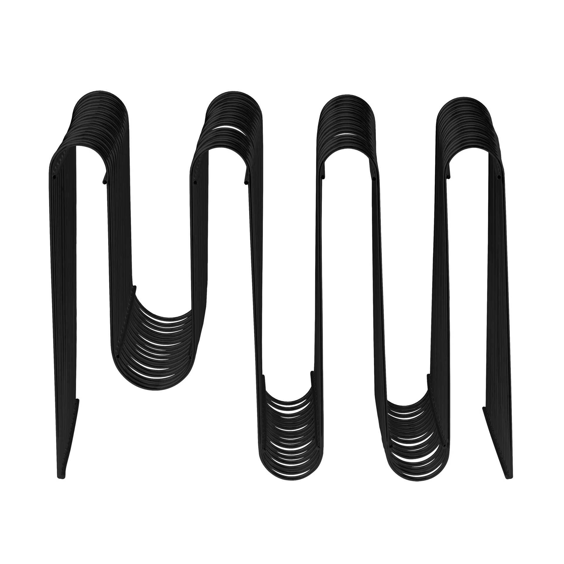 Curva newspaper stand, 黑色 AYTM