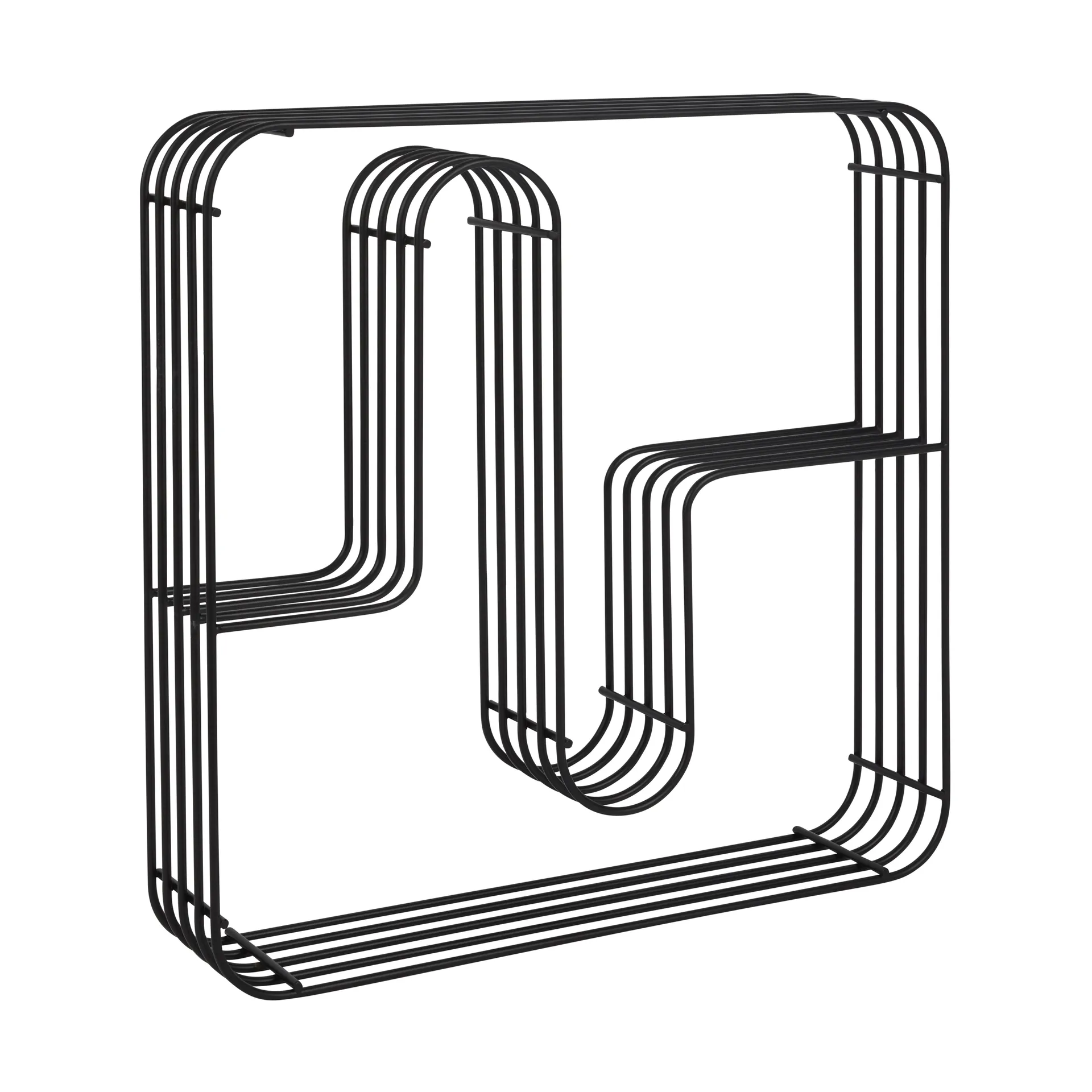 Curva 墙面架置物架 正方形 , 黑色 AYTM