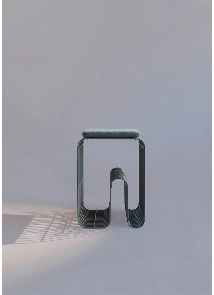 Curve 椅子, 灰蓝色 AYTM