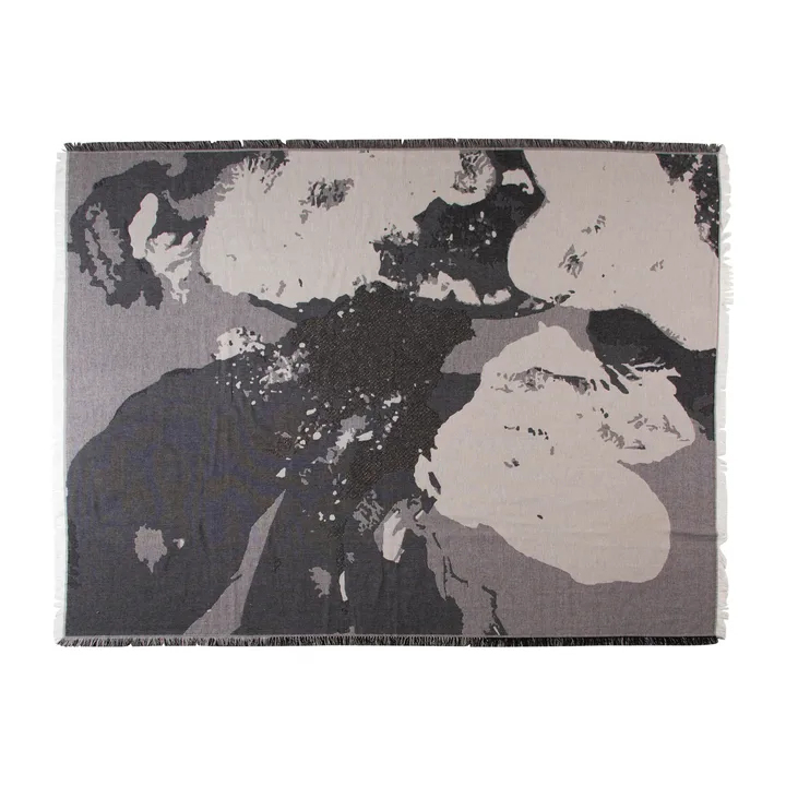Floreo 针织沙发盖毯130x170cm - 白色_灰色 - AYTM