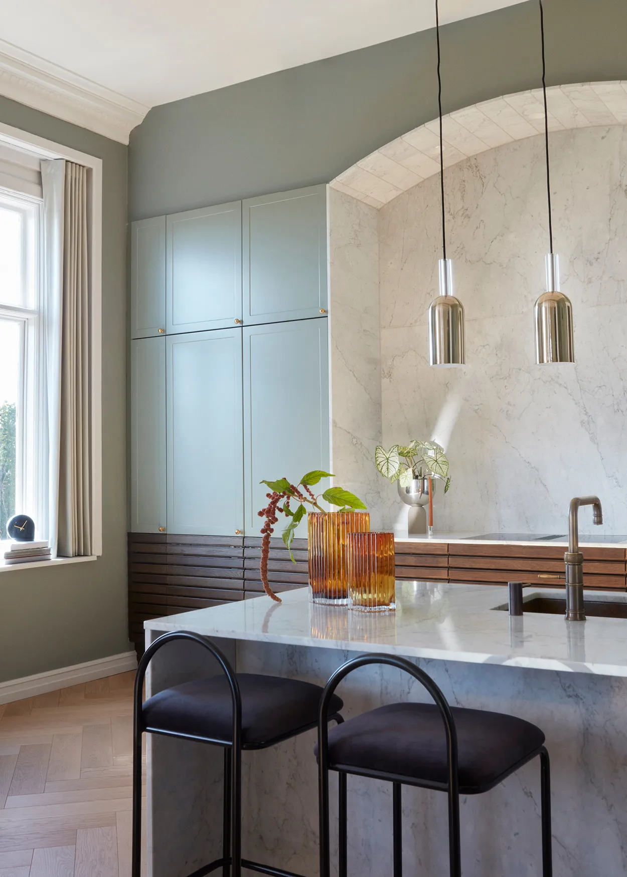 Foliage 花瓶 25 cm, Amber AYTM