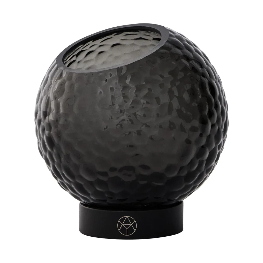 Globe 手工玻璃烛台Ø10cm, 黑色 AYTM