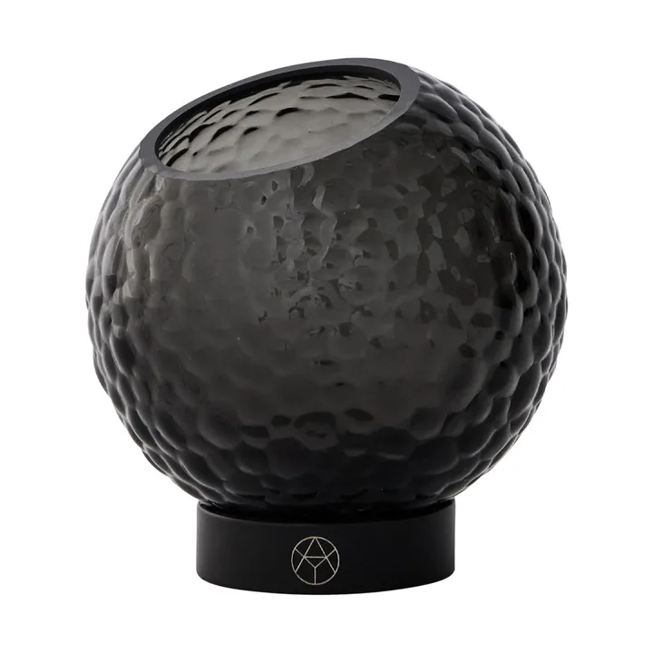 Globe 手工玻璃烛台Ø10cm - 黑色 - AYTM