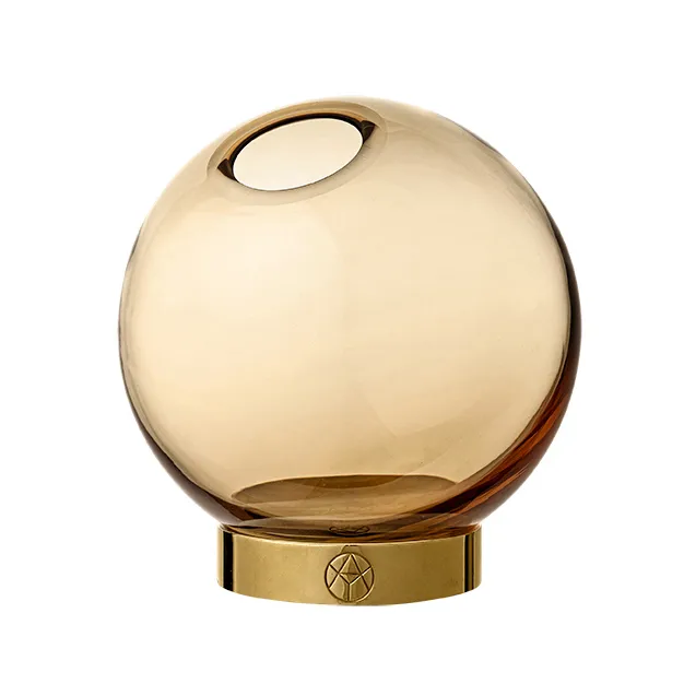 Globe 小号花瓶 - amber-gold - AYTM