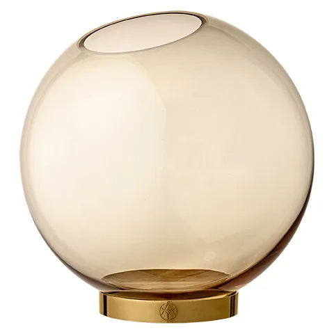 Globe 大号花瓶, amber-gold AYTM