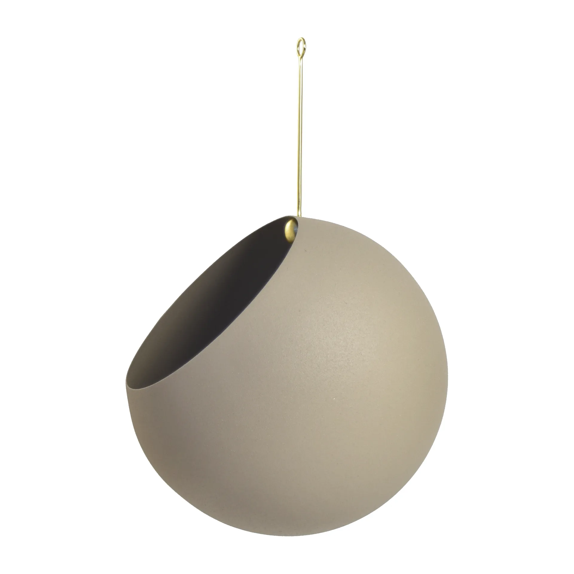 GLOBE hanging pot Ø21 cm h32 cm, 灰褐色（Taupe） AYTM