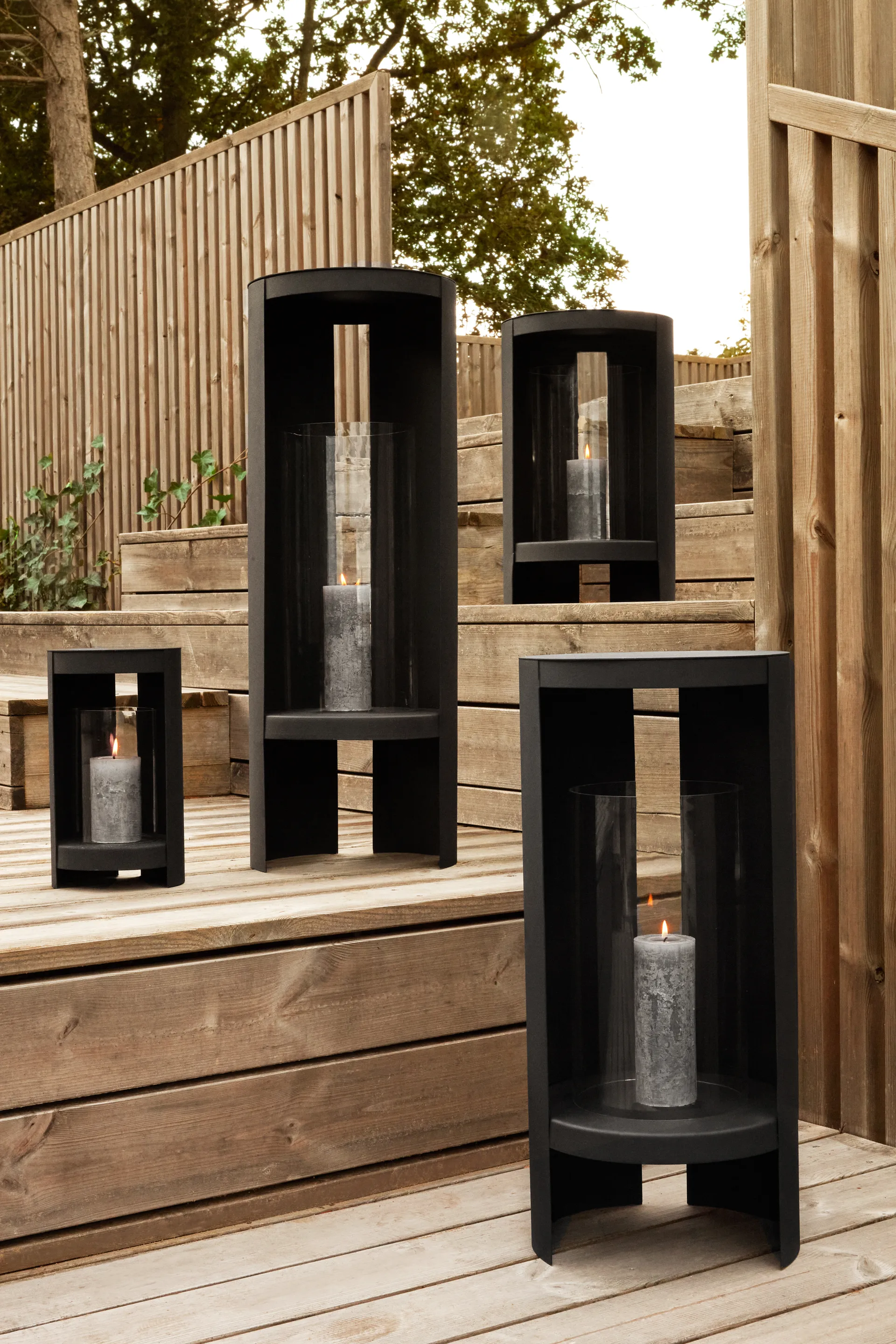 Ora 烛台 43 cm, 黑色 AYTM