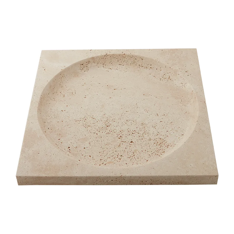 Regina 石灰华茶碟, 30x30 cm AYTM