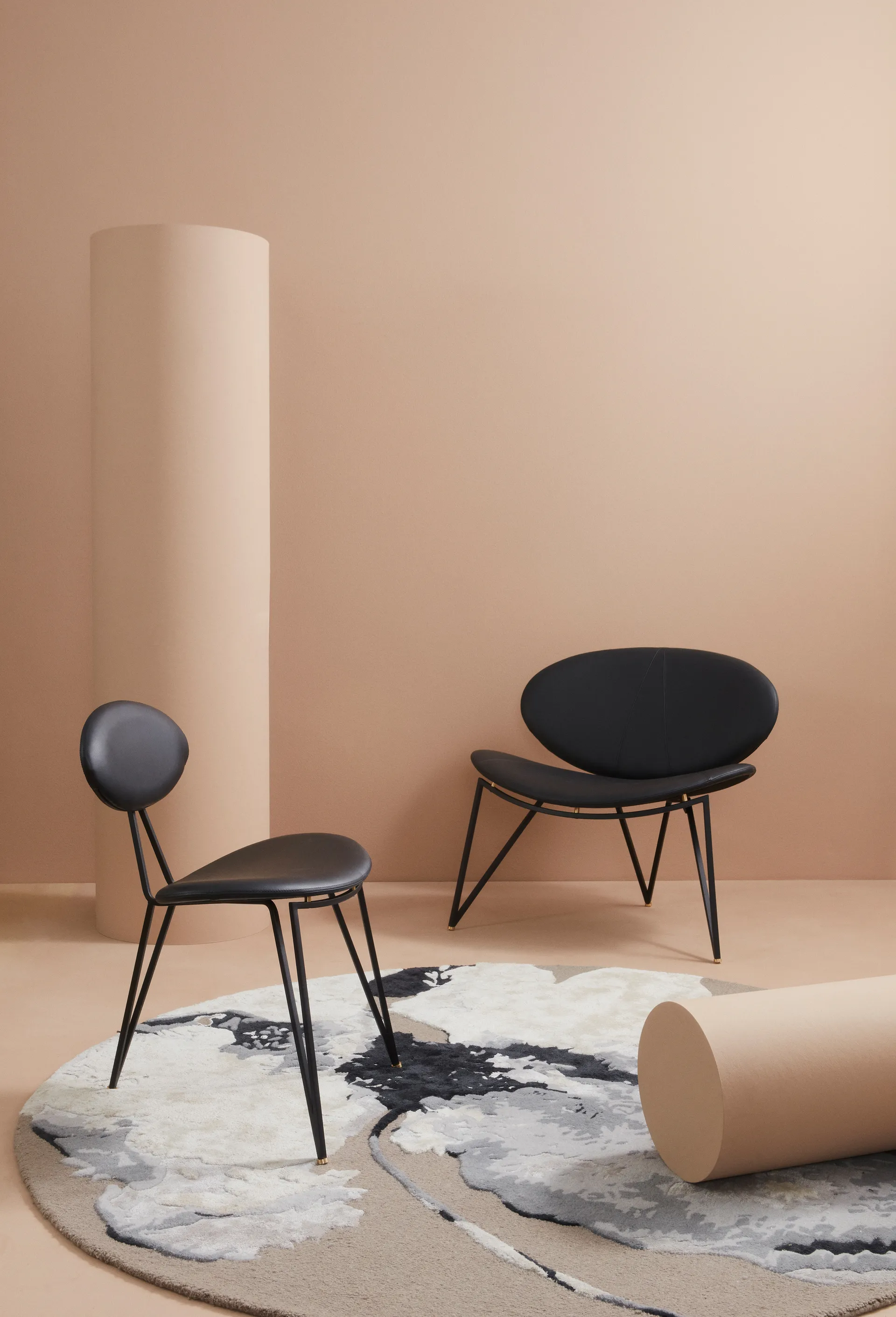 Semper lounge 椅子, 黑色-黑色 AYTM